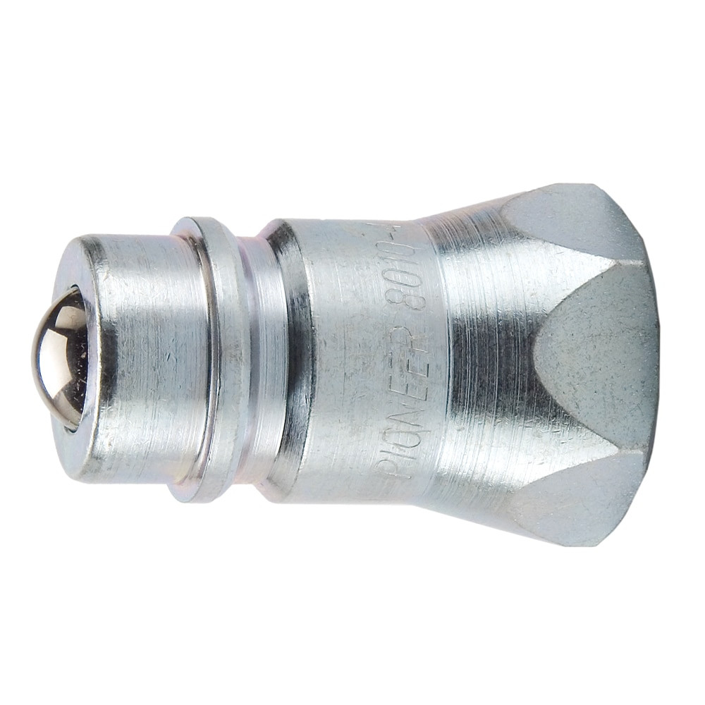 PARKER Hydraulic Quick Coupling, 8010 Series, NPTF End, 3000 psi, -40 to 250 deg F, Steel, Zinc Plated, Domestic