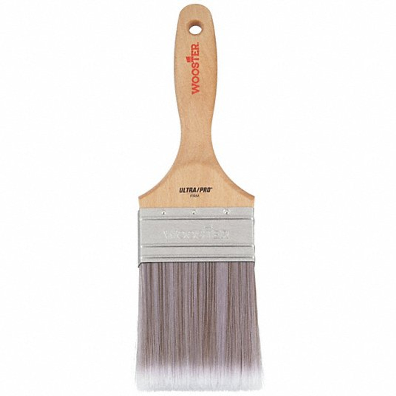 Paint Brush, Firm Jaguar, Polyester,  Nylon Brush, 7/8 in Ferrule, Stainless Steel Ferrule, Sealed