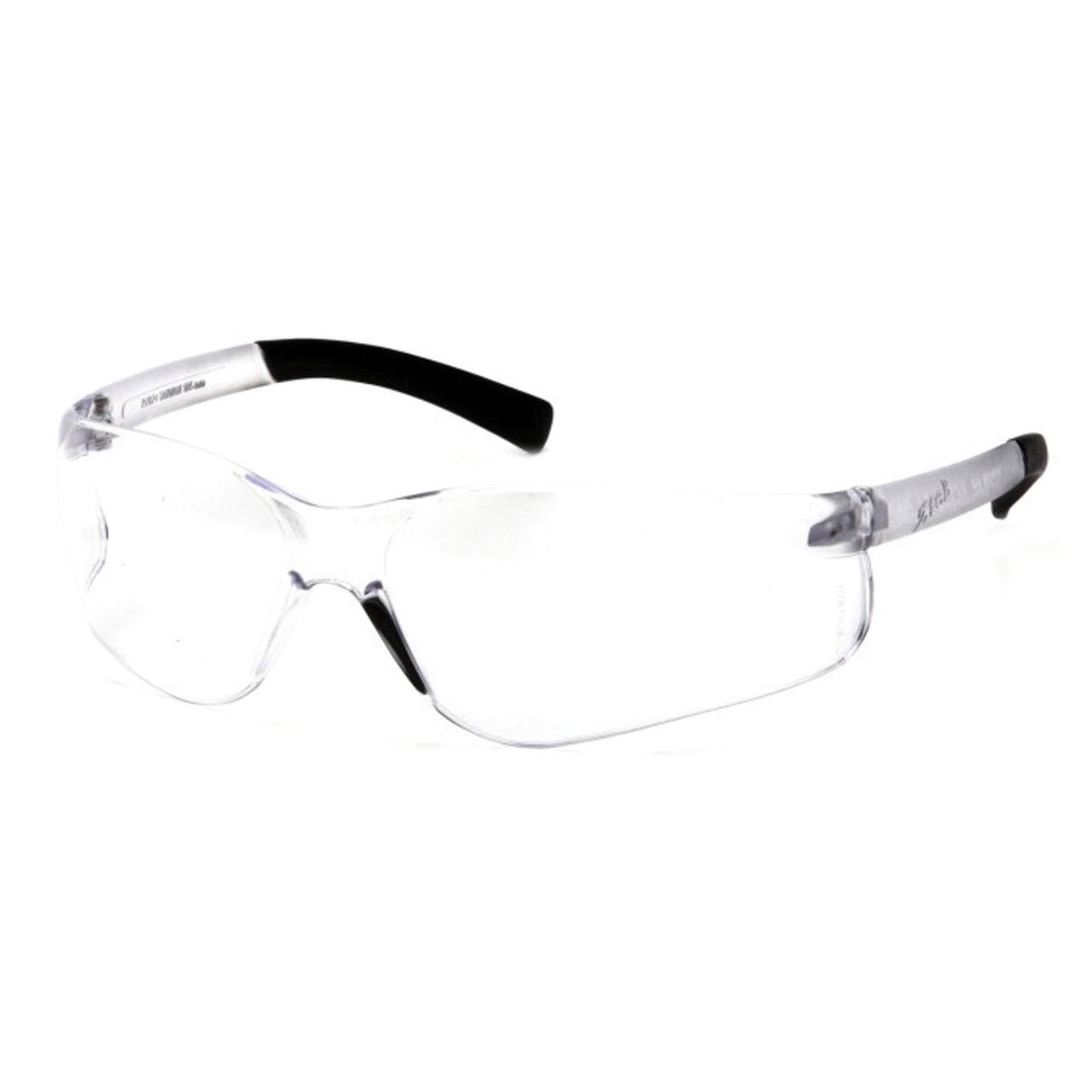 Safety Glasses, Universal, Anti-Scratch Lens, Clear Lens, Frameless, Clear Frame, Polycarbonate Frame