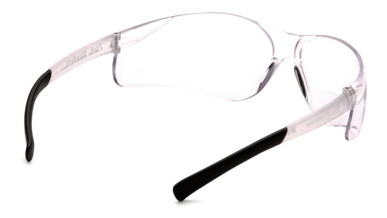 Safety Glasses, Universal, Anti-Scratch Lens, Clear Lens, Frameless, Clear Frame, Polycarbonate Frame
