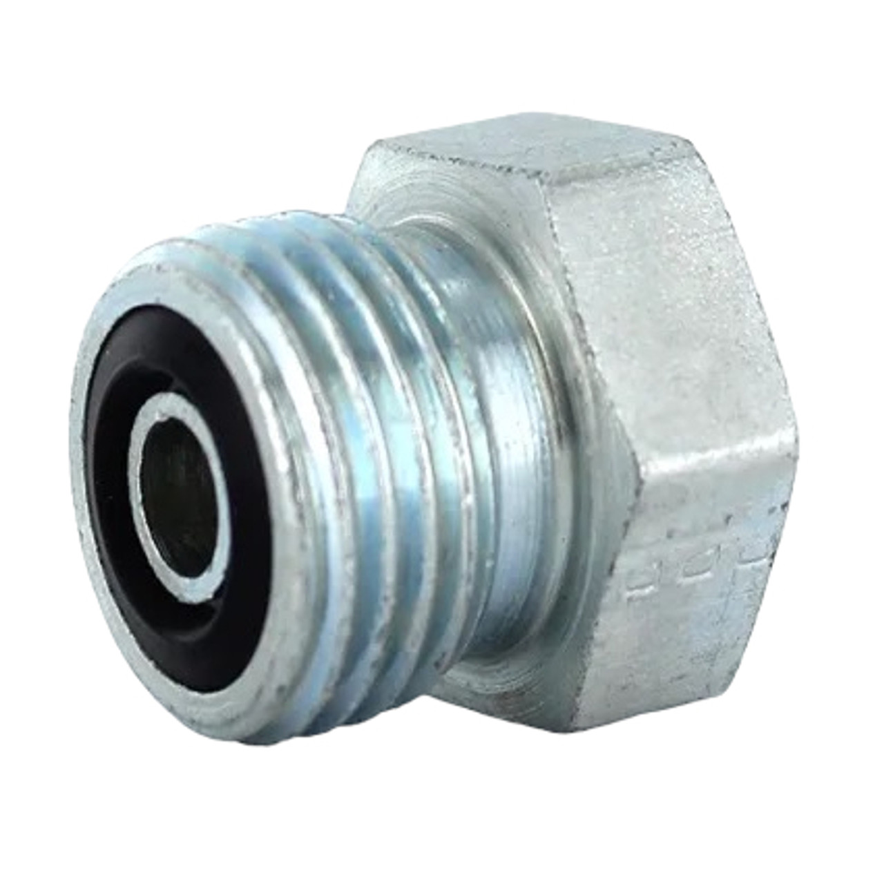 PARKER Hydraulic Plug, Male ORFS End, Steel, Domestic