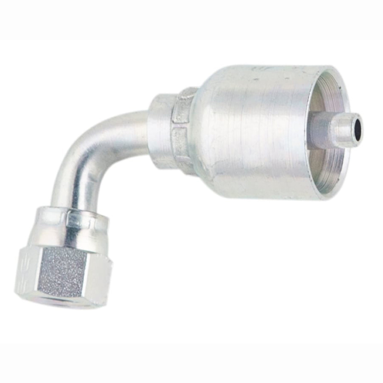 PARKER 43 Series Hydraulic Hose Elbow,Crimp Style,37 deg Female JIC Swivel x NPT End,90 deg,Steel,Domestic