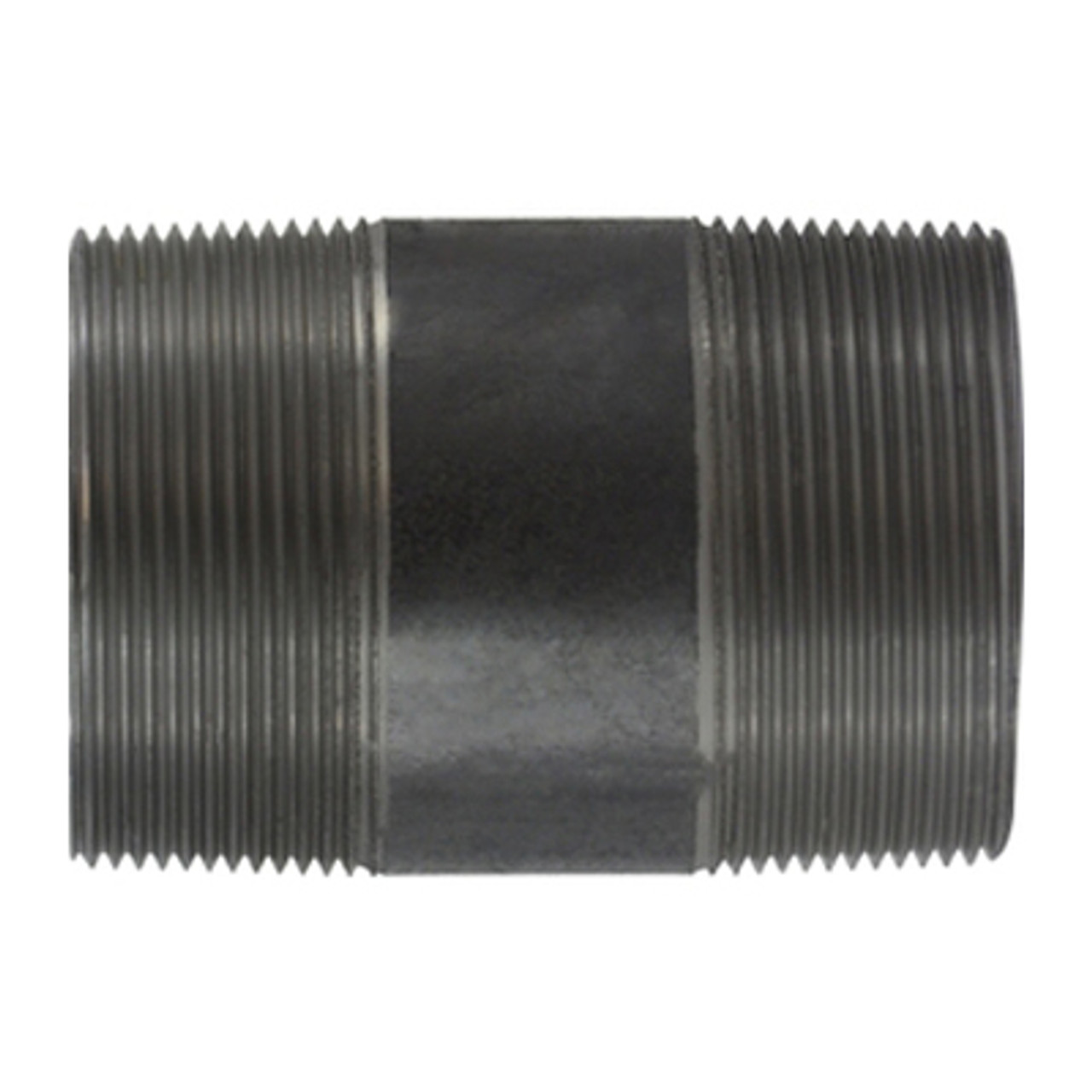Pipe Nipple, 3 in, NPT End, SCH 40, 2500 psi, -200 to 150 deg F, Seamless,  Welded, Grade B Steel, Black
