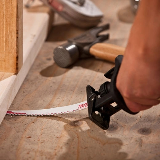 Reciprocating Saw Blade, Heavy Duty,  High Performance,  Tapered Back, 3/4 in Wd, 0.05 in Thk, Bright