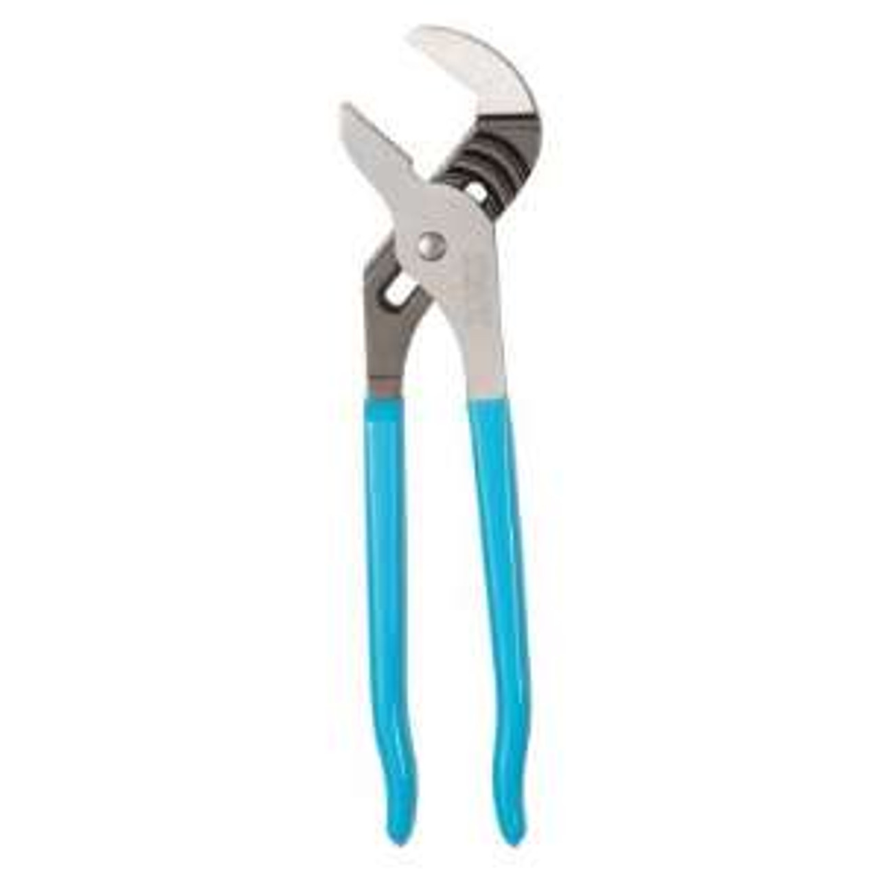 Groove Plier, Plastic Dipped, Jaw Tongue, Serrated Jaw, Blue Handle