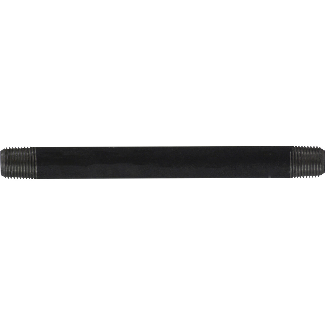 Pipe Nipple, 1/8 in-27, NPT End, SCH 40, 700 psi, -200 to 150 deg F, Seamless,  Welded, Grade B Steel, Black