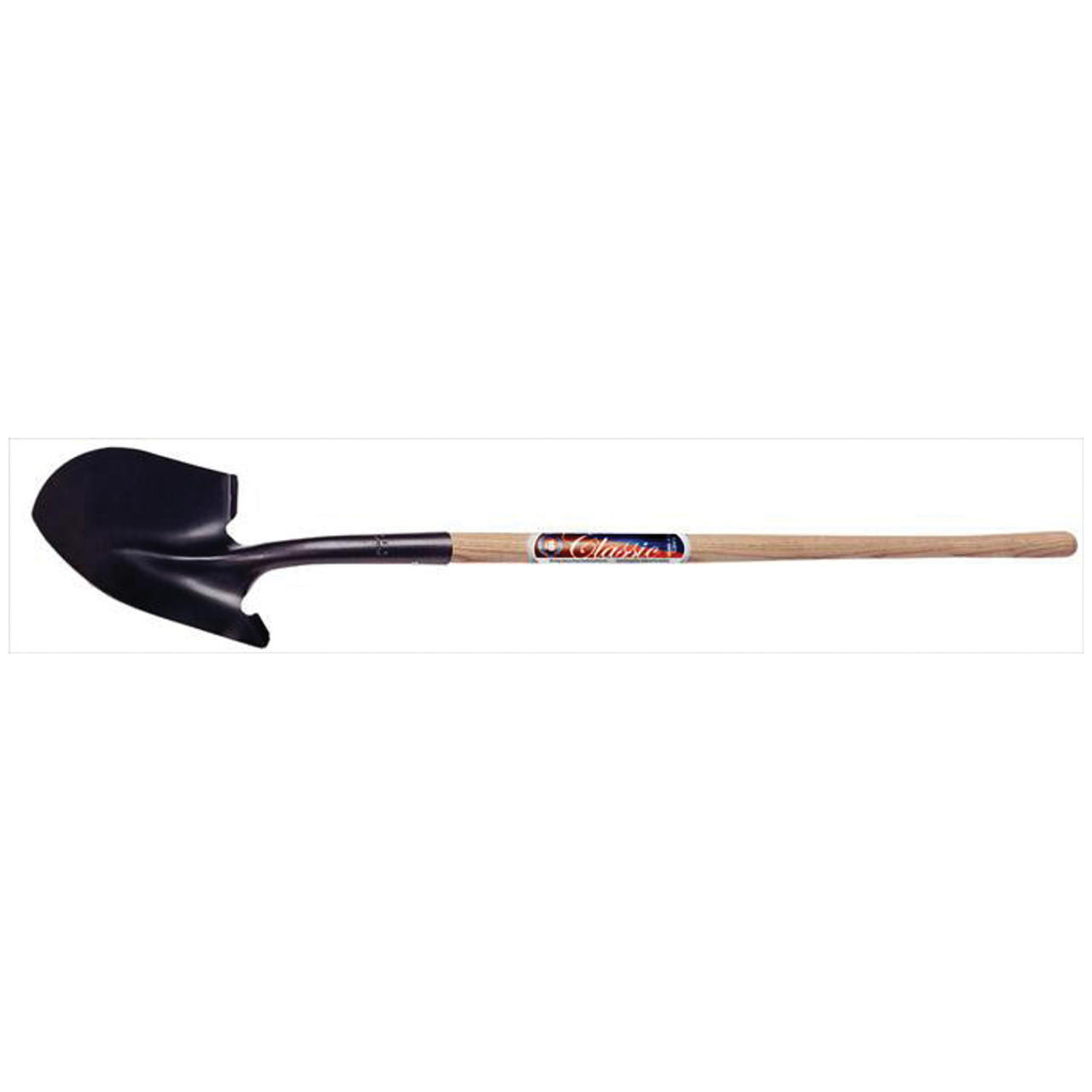 Dirt Shovel, 8-7/8 in Lg Blade, 11-1/2 in Wd Blade, Round Point Blade