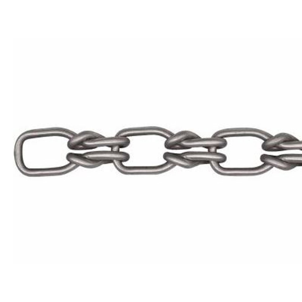 Lock Link Chain, Carbon Steel, Bright Zinc