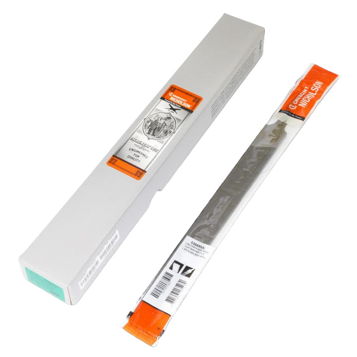 NICHOLSON File, Flat,  Machinists,  Rectangular, Tang, American Coarseness of Cut, Bastard/Second/Smooth