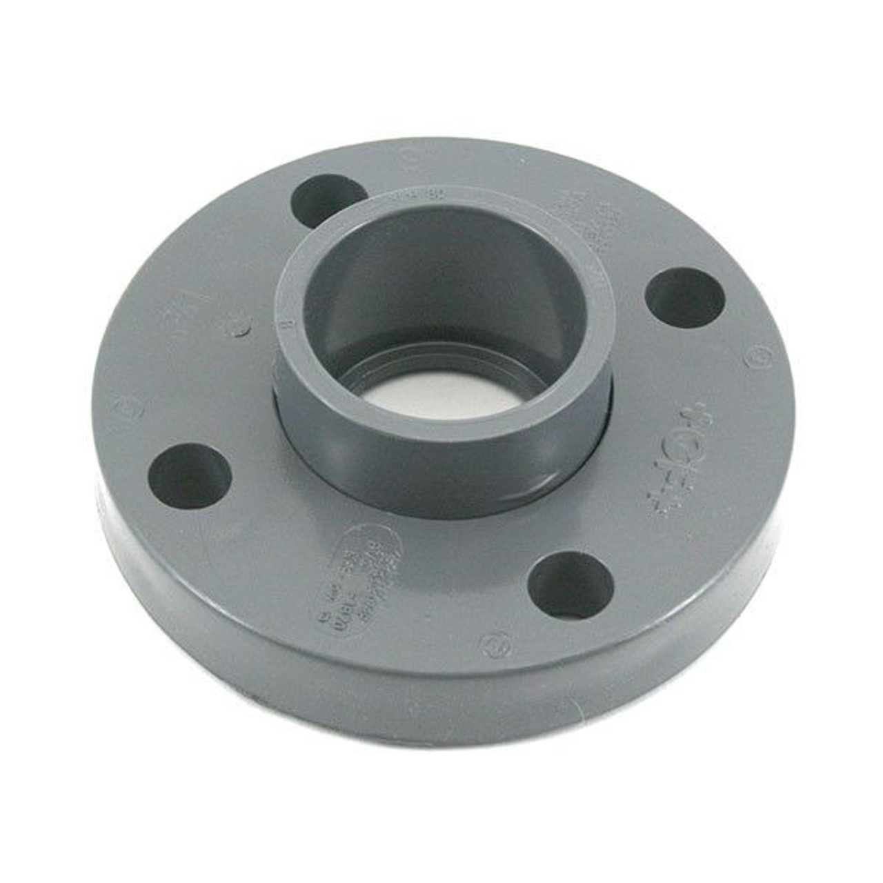 Flange, Van Stone, Flange, Socket End, SCH 80, 150 psi, Molded, PVC, Gray, 140 deg F, Domestic