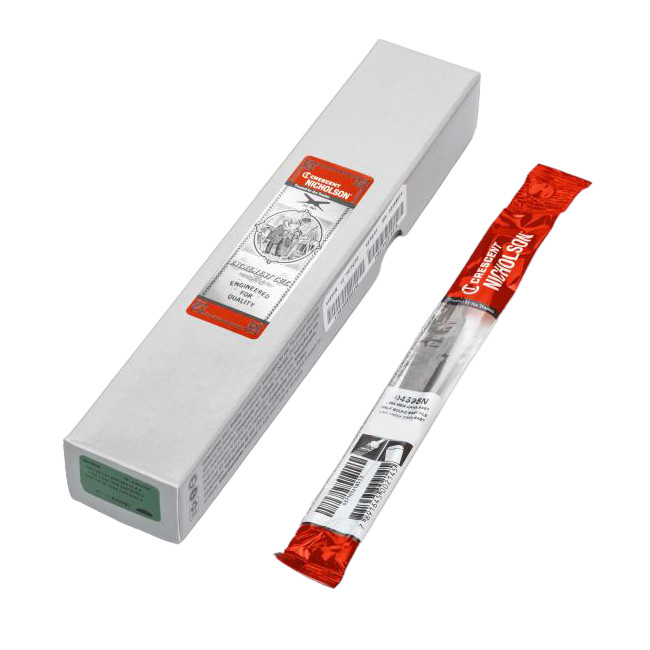 NICHOLSON File, Half Round, Tang, American Coarseness of Cut, Bastard/Second/Smooth, 049