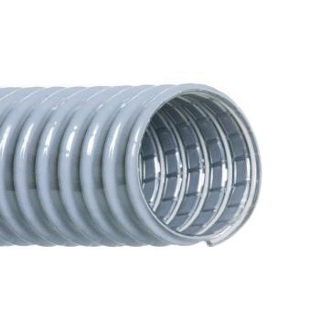 HI-TECH DURAVENT Vac-U-Flex Vacuum Hose, Industrial, 50 ft Lg, 0.032 in Thk, -20 to 150 deg F, PVC, Gray, Domestic