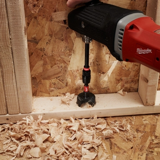 MILWAUKEE Selfeed Bit, 7/16 in Shank, Right Hand Cut, Alloy Steel Cut Edge, Heavy Duty,  Standard, Anti-Rust Coated