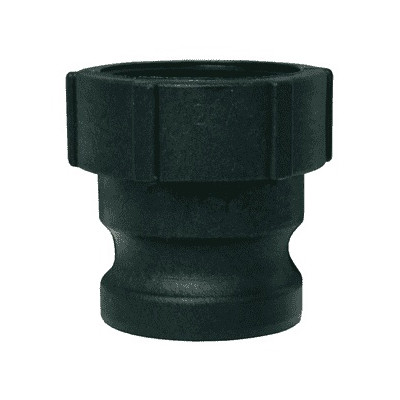 DIXON Adapter, Type A,  Cam and Groove, Adapter, Male Adapter x FNPT End, 70 deg F, Glass-Filled Polypropylene