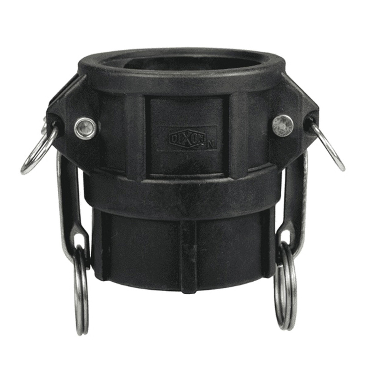 Coupler, Type D,  Cam and Groove, Coupler, Female Coupler x FNPT End, 70 deg F, Glass-Filled Polypropylene