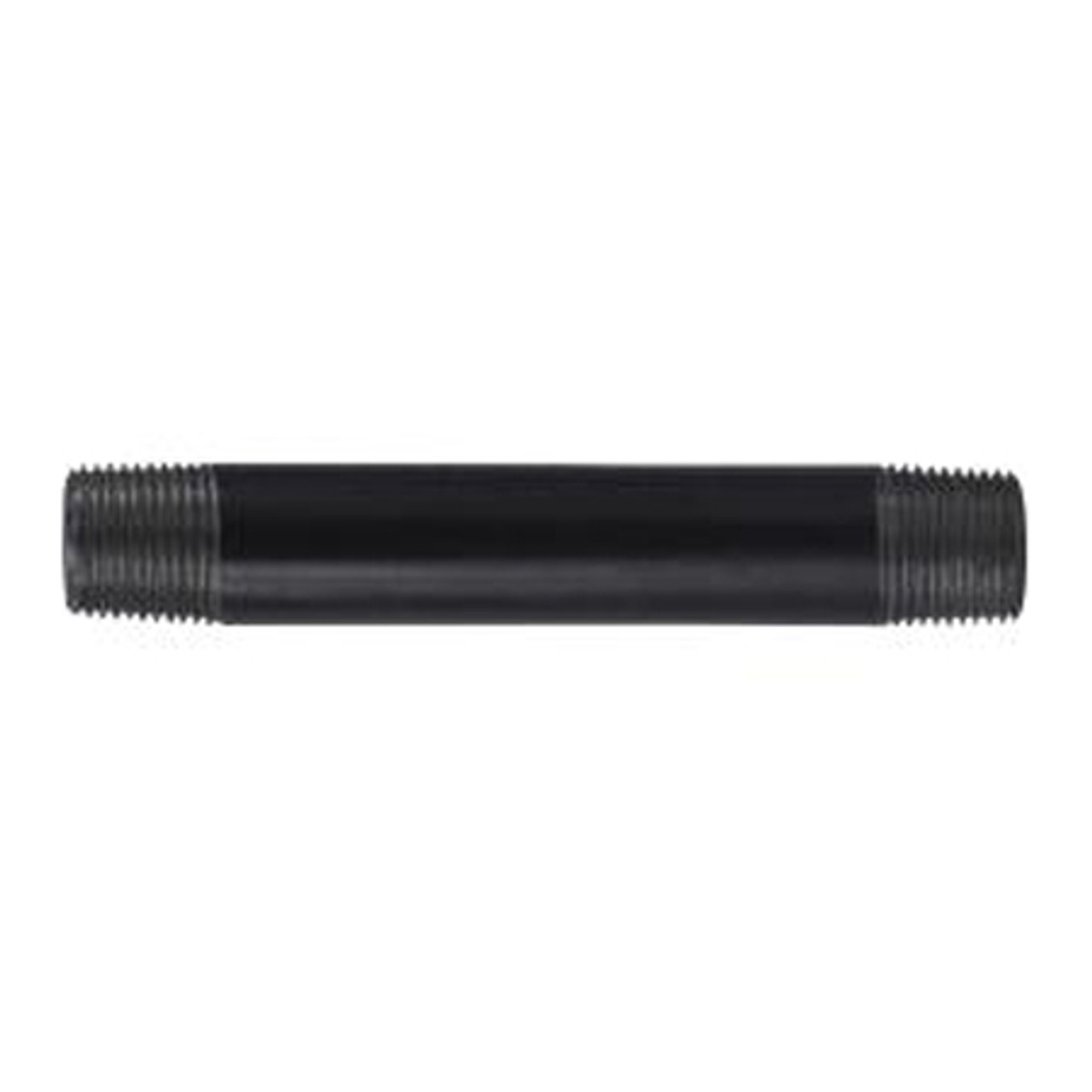 Pipe Nipple, 3/8 in, MNPT End, SCH 40, 700 psi, -200 to 150 deg F, Welded, Steel, Black, Import