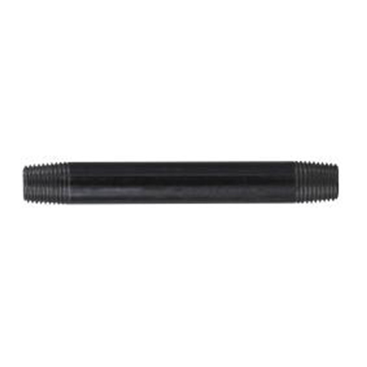 Pipe Nipple, 1/4 in, MNPT End, SCH 40, 700 psi, -200 to 150 deg F, Welded, Steel, Black, Import