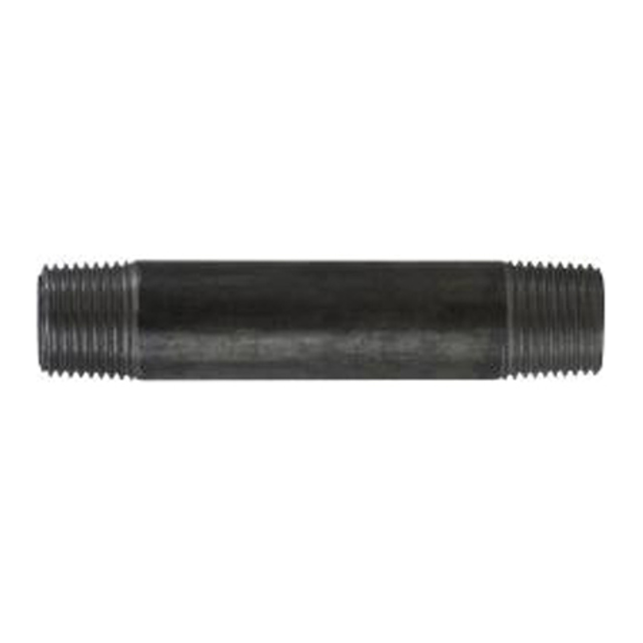 Pipe Nipple, 1/2 in, MNPT End, SCH 40, 700 psi, -200 to 150 deg F, Welded, Steel, Black, Import Pipe Nipple, 1/2 in, MNPT End, SCH 40, 700 psi, -200 to 150 deg F, Welded, Steel, Black, Import