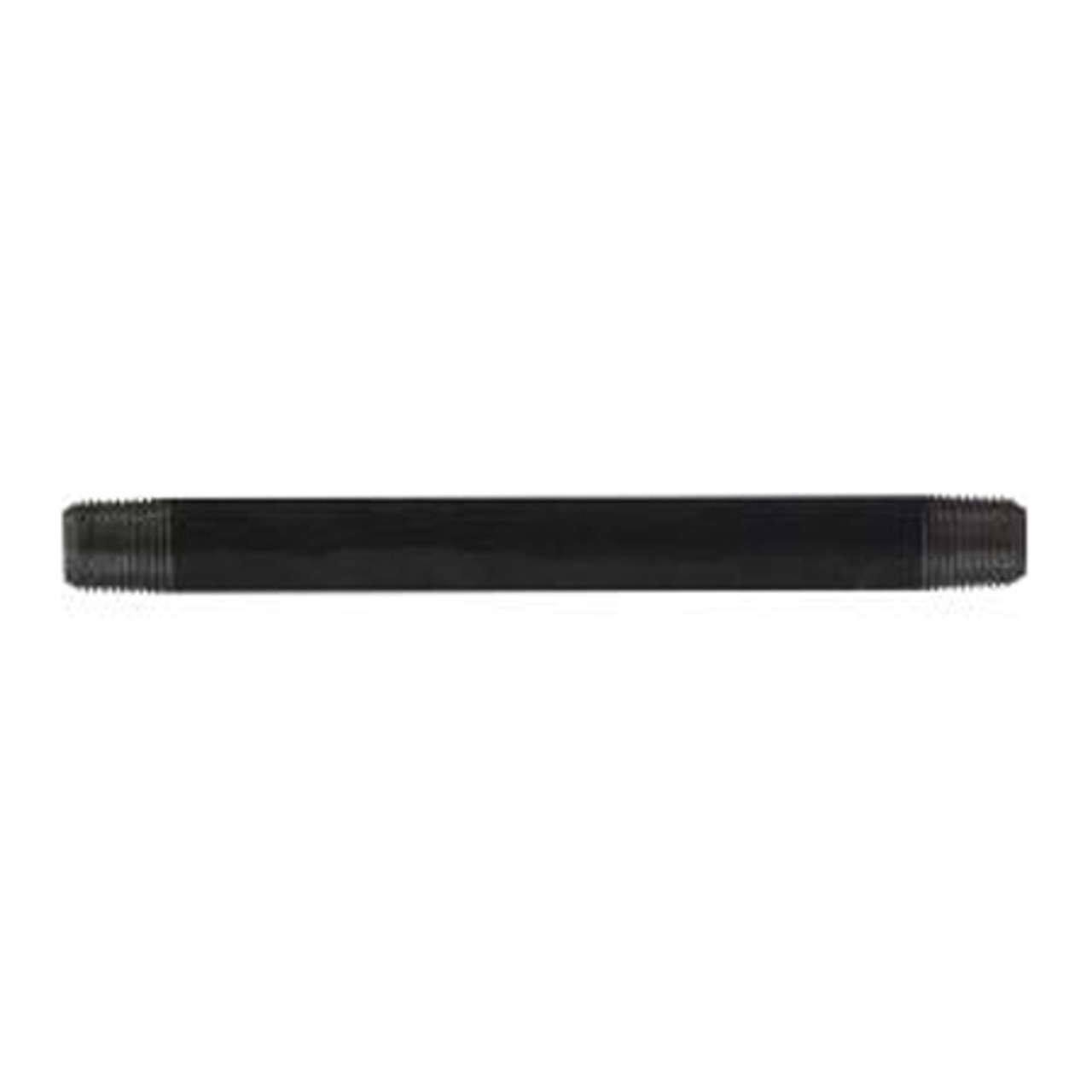Pipe Nipple, 1/8 in, MNPT End, SCH 40, 700 psi, -200 to 150 deg F, Welded, Steel, Black, Import