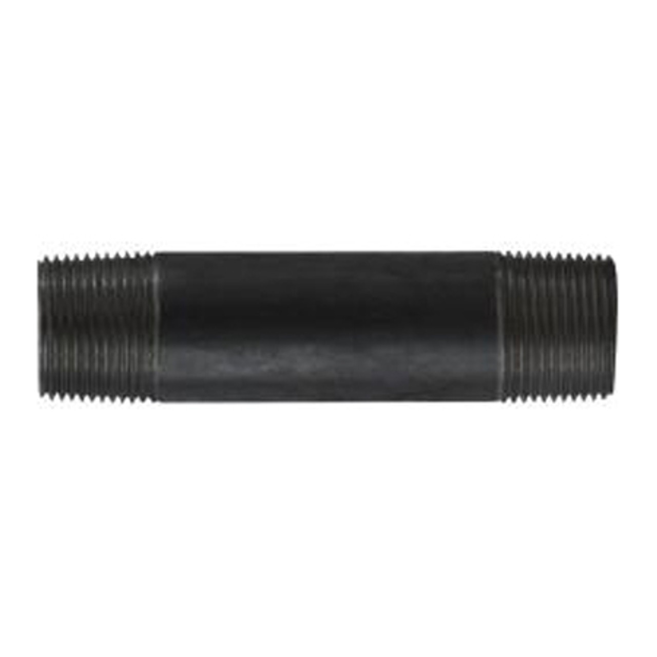Pipe Nipple, 1 in, MNPT End, SCH 40, 700 psi, -200 to 150 deg F, Welded, Steel, Black, Import Pipe Nipple, 1 in, MNPT End, SCH 40, 700 psi, -200 to 150 deg F, Welded, Steel, Black, Import