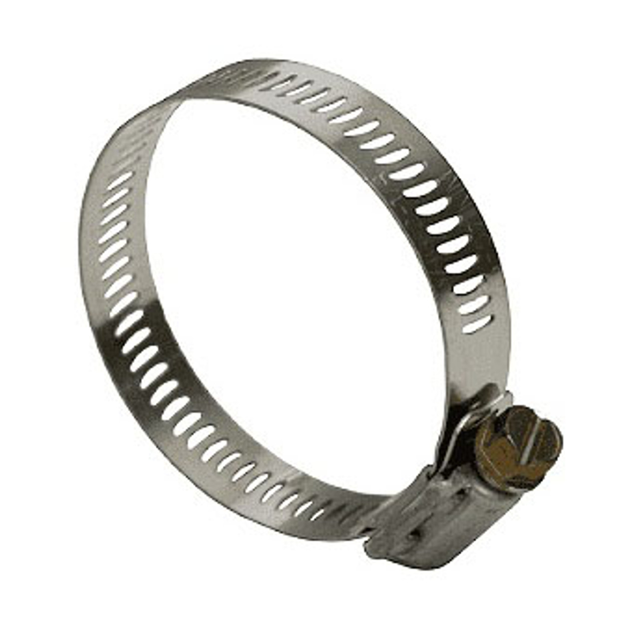 DIXON HSS Series Worm Gear Clamp, 300, 50 in-lb Torque, Stainless Steel Band, Stainless Steel Bolt, Zinc Plated, Domestic