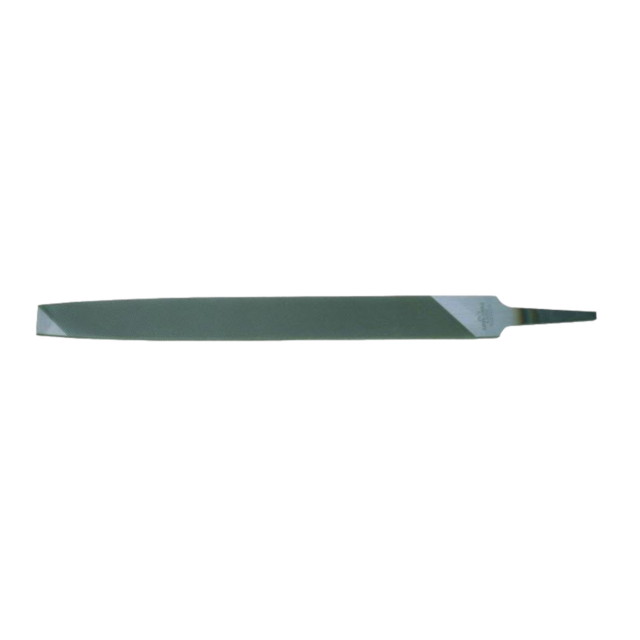 NICHOLSON Lathe File, Flat,  Long Angle, Bastard Cut, Tang, American Coarseness of Cut