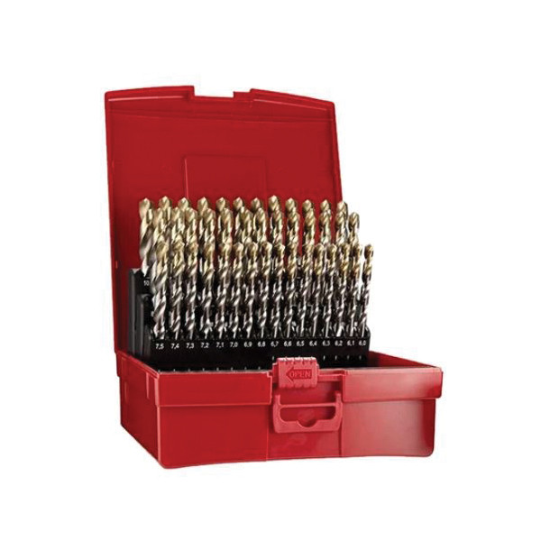 DORMER Jobber Length Drill Bit Set, Imperial, 1/16 in Drill, 1/2 in Drill, 118 deg Drill Point