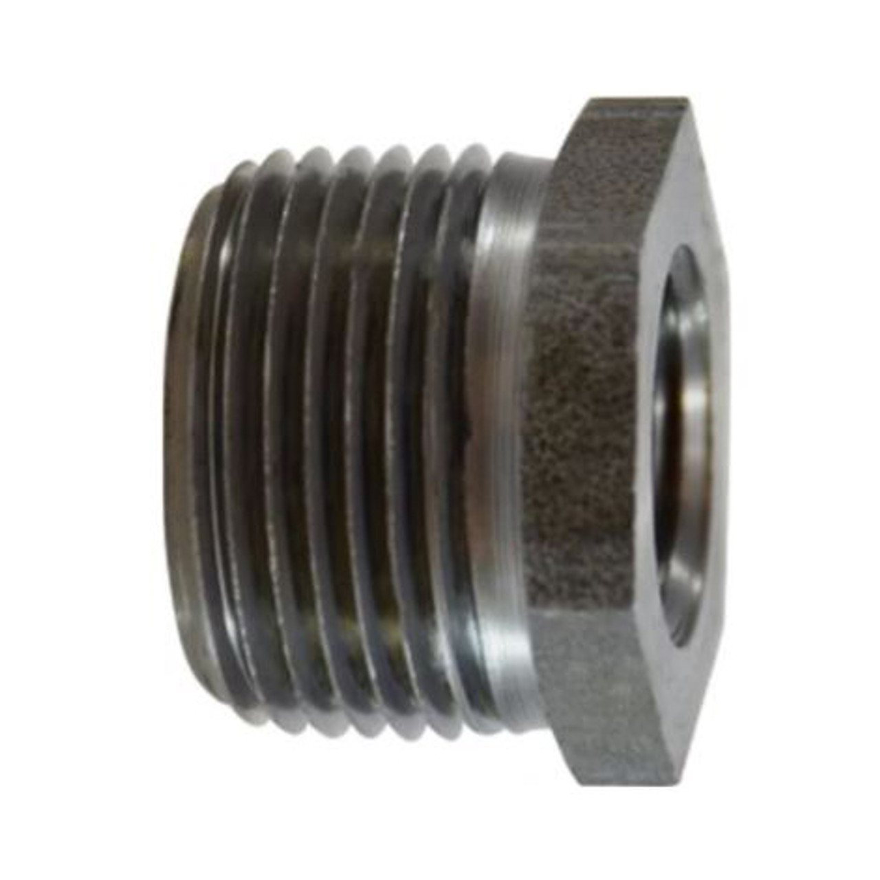 Hex Pipe Bushing, Bushing, MNPT x FNPT End, 150/300 psi, Carbon Steel, Black, Domestic