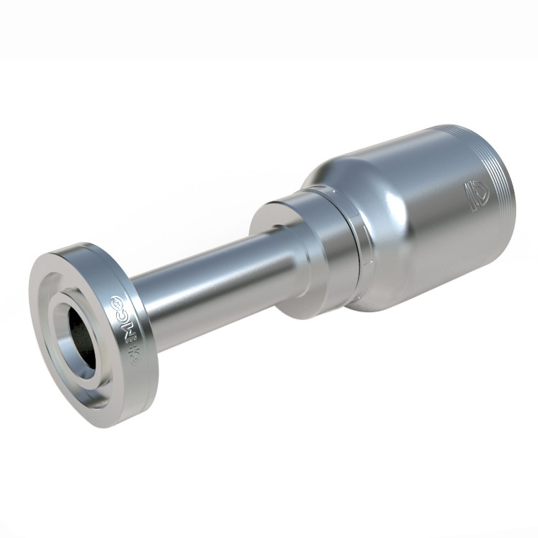 PARKER 78 Series Hydraulic Hose Fitting,Crimp Style, Straight,SAE Code 62 Flange Head End,Steel,1/2 to 2 in,16A78