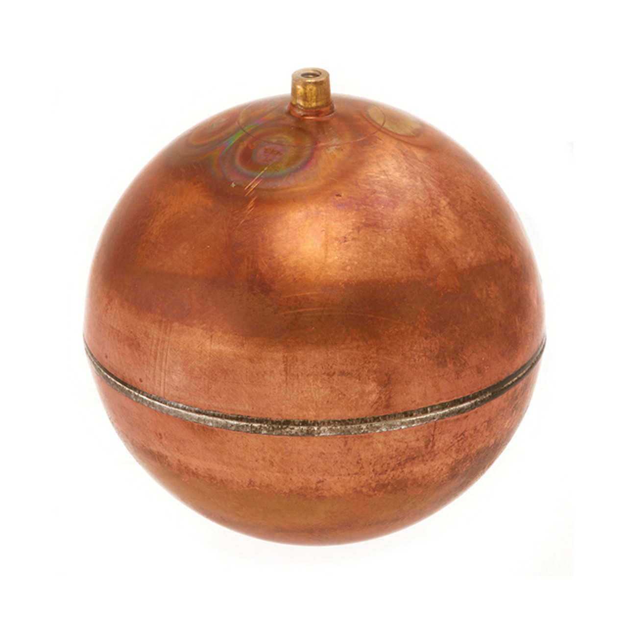 Float Valve Ball, Spherical Float, 1/4 in-20 SAE Thread, Copper, Domestic
