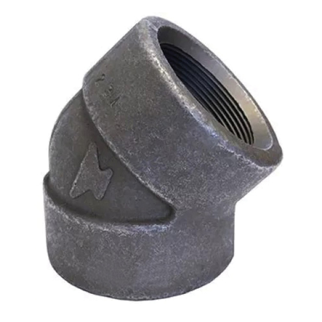 Elbow, 45 deg Elbow, NPS End, SCH 160, 3000 lb, Forged, Steel, 1/4 to 3 in