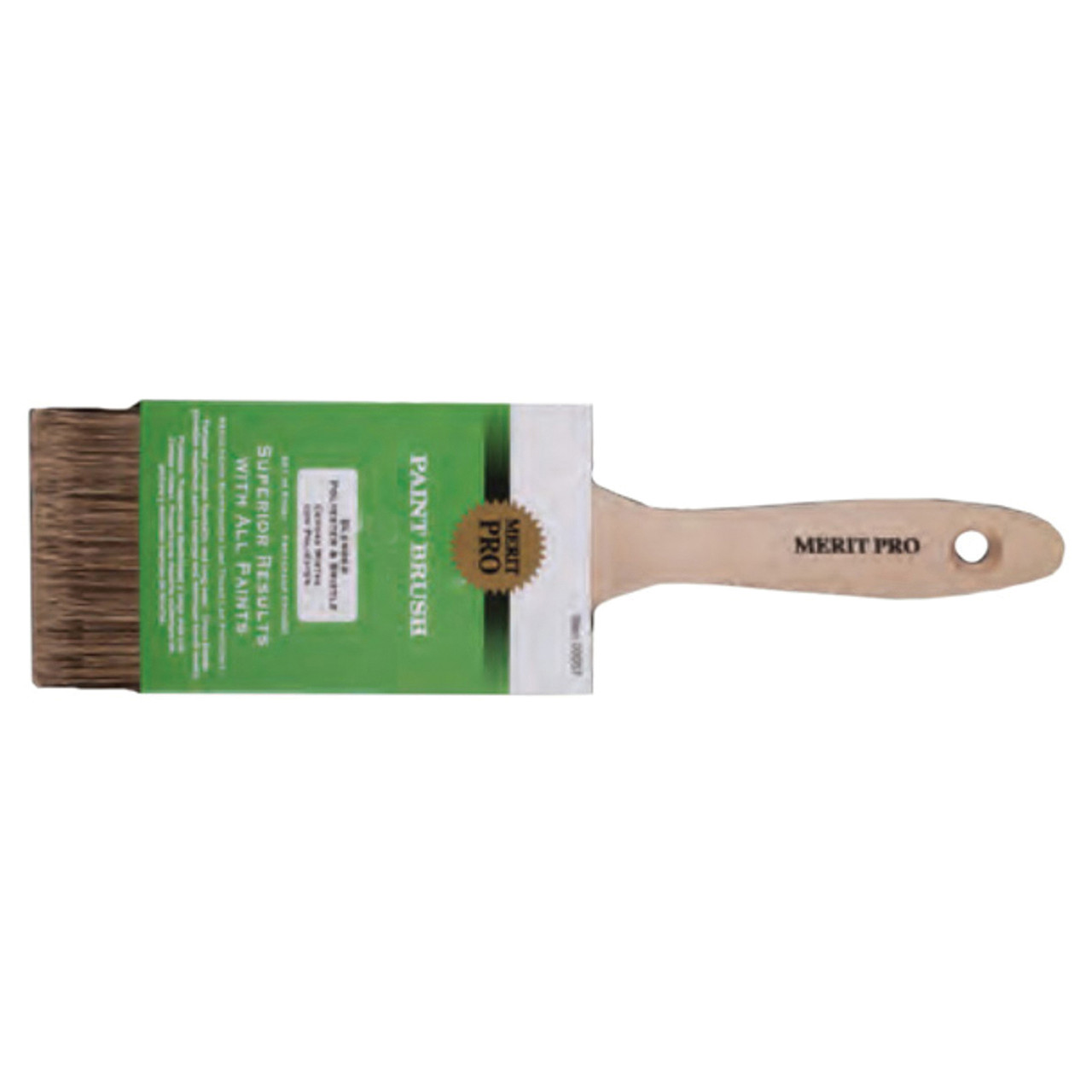 Paint Brush, China Bristle Brush, Unvarnished, Wood Handle, 1-1/2 to 3 in