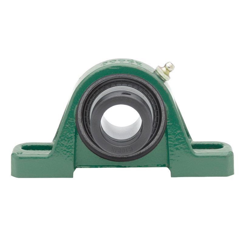 DOGE Eccentric Pillow Block Ball Bearing Unit, Normal Duty, 3-1/4 to 4.06 in Lg Bolt Center-to-Center, 5 in Lg, Steel