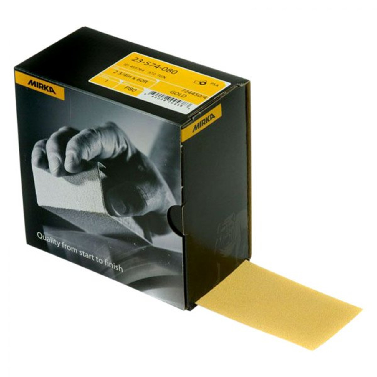 MIRKA Bulldog Gold Abrasive Roll, Latex Paper Backing, Aluminium Oxide Abrasive, Latex Paper Backing