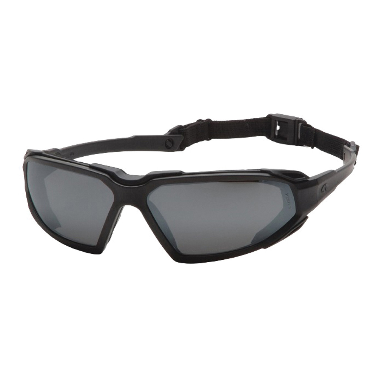 Goggle, Black Frame, Nylon,  Foam Lined Frame, Polycarbonate Lens, ANSI Z87.1,  CE EN166, 1 UV Protection