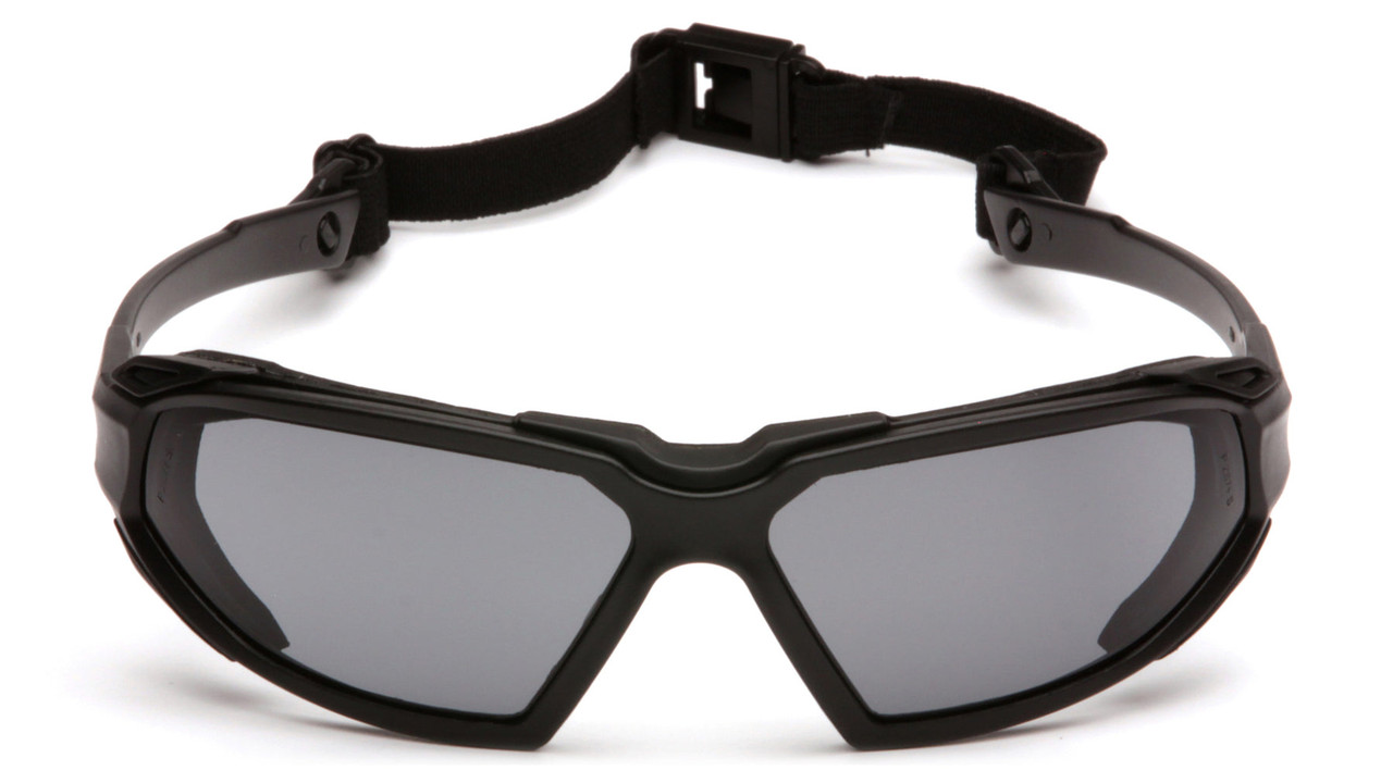 Goggle, Black Frame, Nylon,  Foam Lined Frame, Polycarbonate Lens, ANSI Z87.1,  CE EN166, 1 UV Protection