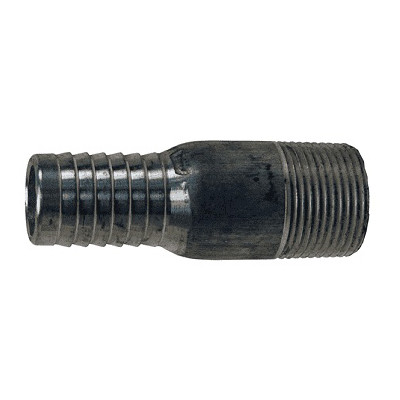 DIXON Pipe Nipple, Combination, MNPT x Hose Barb End, Aluminium, Domestic