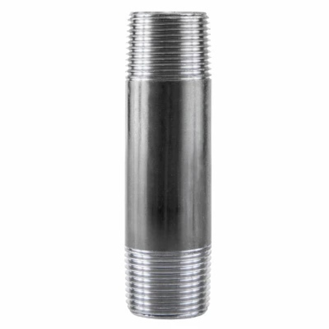 Pipe Nipple, 1 in, NPS End, SCH 40, 226 psi, 400 deg F, Welded, Steel, Black