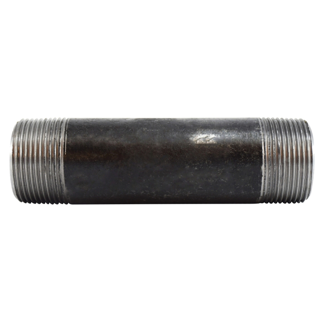 Pipe Nipple, 1-1/4 in, NPT End, SCH 80, 1900 psi, -200 to 150 deg F, Seamless,  Welded, Grade B Steel, Black