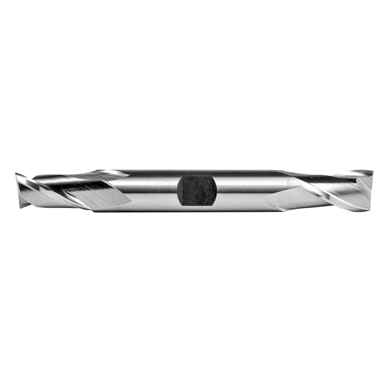 DORMER Square End Mill, Regular Length,  Double, 4-1/8 in Lg, 13/16 in Lg of Cut, 2 -Flute, Spiral Flute, Bright