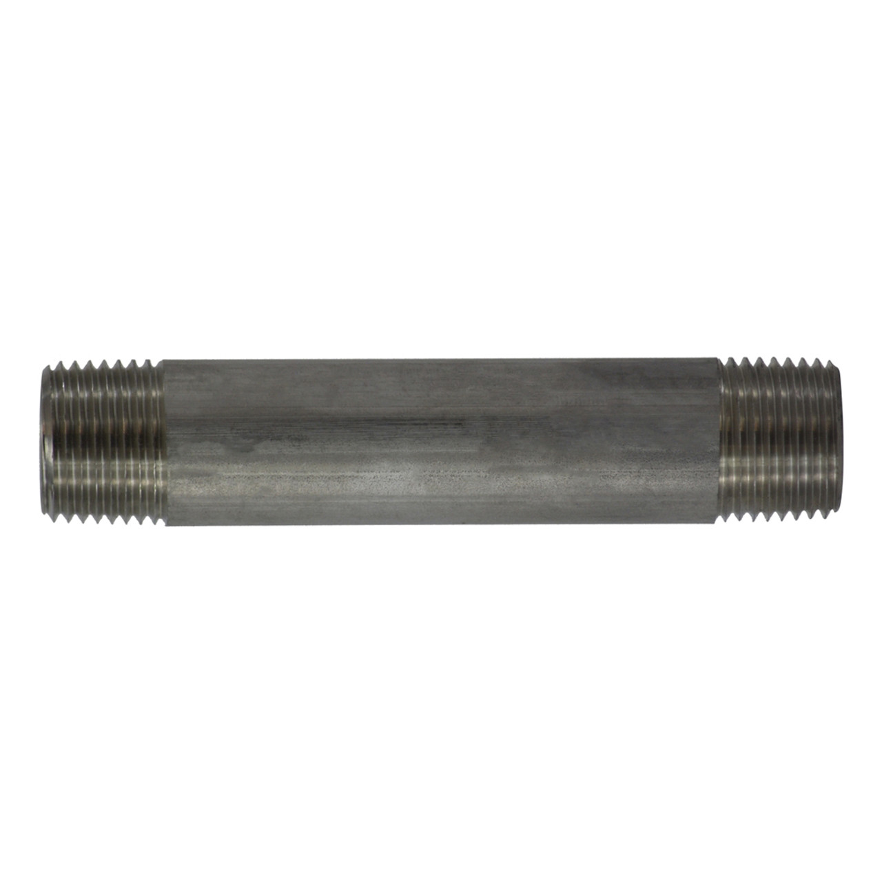 Pipe Nipple, 1/2 in-14, MNPT End, SCH 40, 150 psi WOG, -60 to 450 deg F, Welded, 316 Stainless Steel, Import