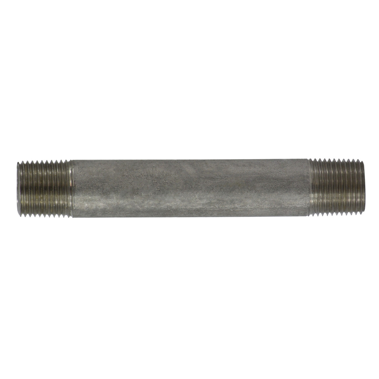 Pipe Nipple, 3/8 in-18, MNPT End, SCH 40, 150 psi WOG, -60 to 450 deg F, Welded, 316 Stainless Steel, Import Pipe Nipple, 3/8 in-18, MNPT End, SCH 40, 150 psi WOG, -60 to 450 deg F, Welded, 316 Stainless Steel, Import
