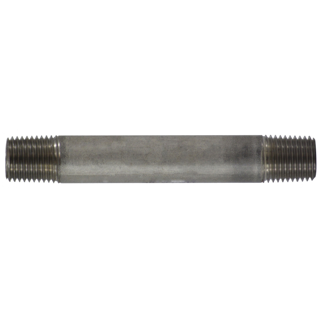 Pipe Nipple, 1/4 in-18, MNPT End, SCH 40, 150 psi WOG, -60 to 450 deg F, Welded, 316 Stainless Steel, Import