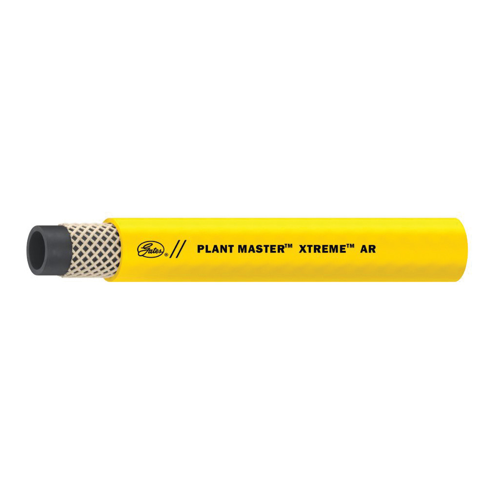 GATES Terminator Multi-Purpose Hose, Nitrile Tube,  Synthetic Rubber Cover, 501 psi Working, -40 to 212 deg F, Yellow