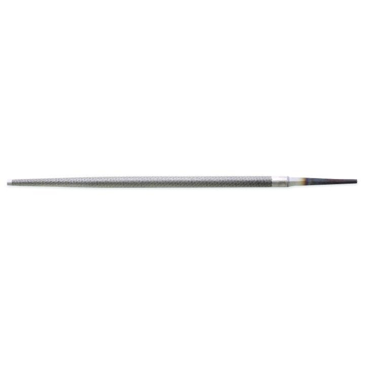NICHOLSON File, Round, Tang, 10 in Lg, American Coarseness of Cut, 0.35 in Wd