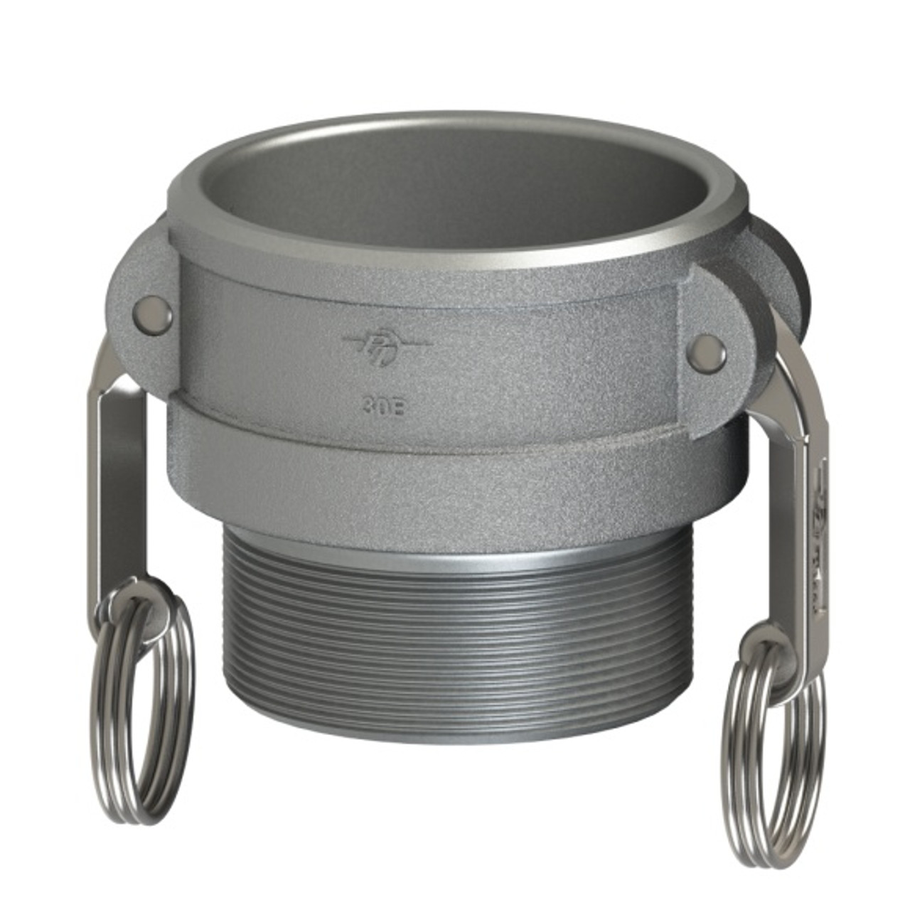 Coupler, Type B,  Cam and Groove, Coupler, Female Coupler x MNPT End, -150 deg F, Aluminium, Casting