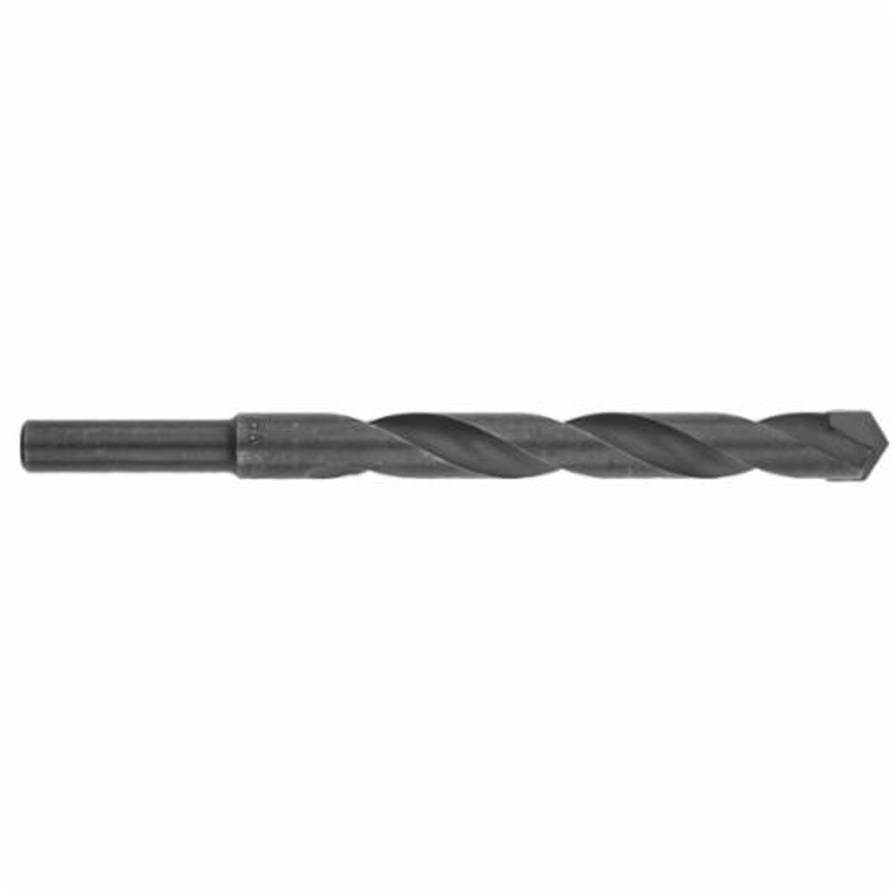 Masonry Drill, 2 -Flute, Wide Flute, 4 in Lg Flute, Straight Shank, 118 deg Point, Standard Point, Black