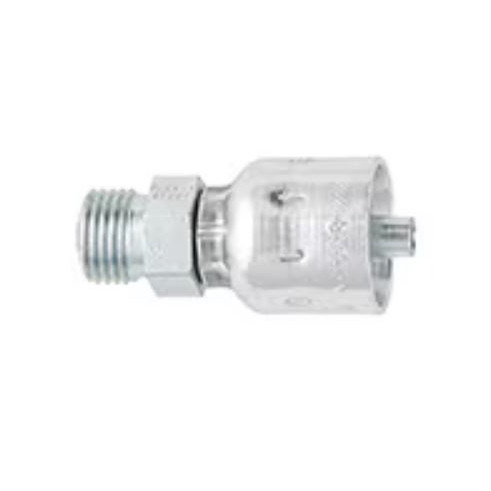 PARKER 71 Series Hydraulic Hose Fitting,Crimp Style, Straight,Male Seal-Lok® Rigid End,Steel,Domestic
