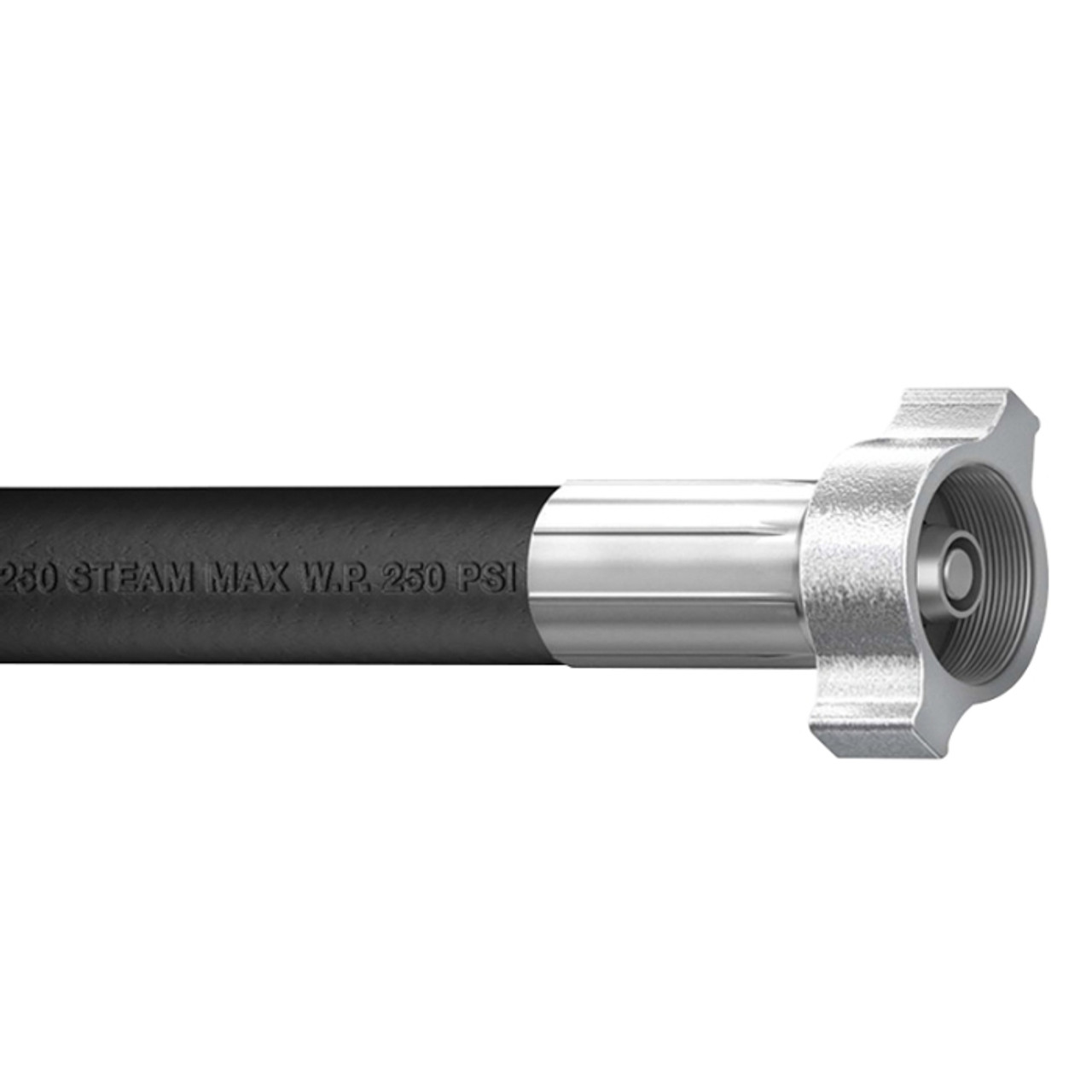 Steam Hose, 0 to 450 deg F, Synthetic Rubber, Smooth, Black, Domestic Steam Hose, 0 to 450 deg F, Synthetic Rubber, Smooth, Black, Domestic
