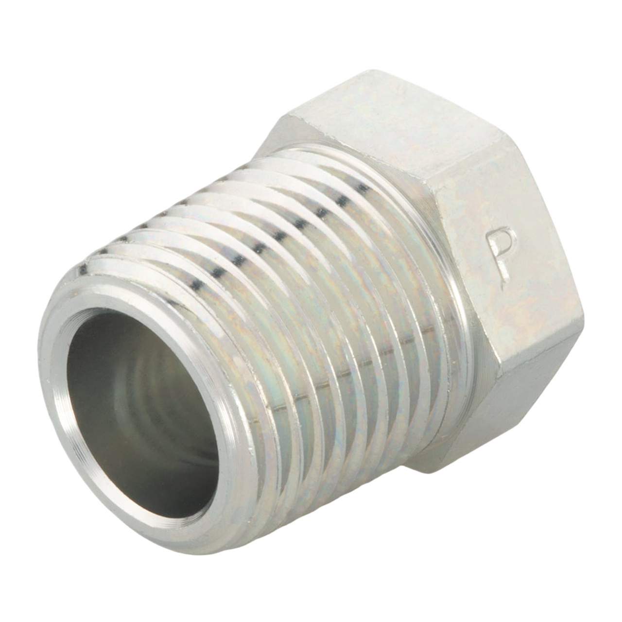 PARKER Hydraulic Reducer, Steel, ToughShield Plus, High Static Pressure,  Straight, MNPTF x FNPTF End
